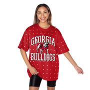 Georgia Gameday Couture In The Zone All over Rhinestone Tee